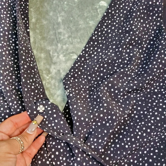 Sam Edelman Enchanted Kiss Polka Dot Black Jumpsuit - Picture 6 of 11